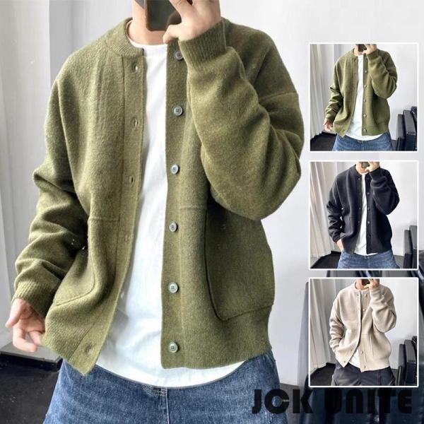 羽織 【30%OFFセール】カーディガン 着痩せ トップス メンズ 長袖 30代 暖かい 20代 アウター 秋冬 カジュアル ニットカーディガン 薄手 お兄系 4,650円