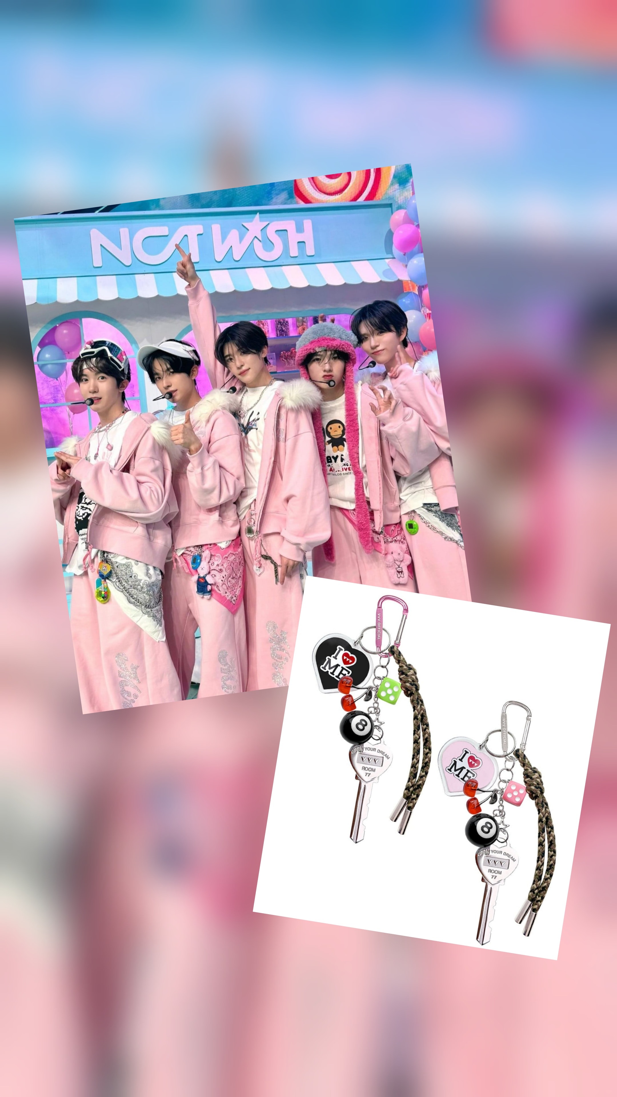 VVV/NCT wear/Love Me Logo Key Dice Keyring 7,000円