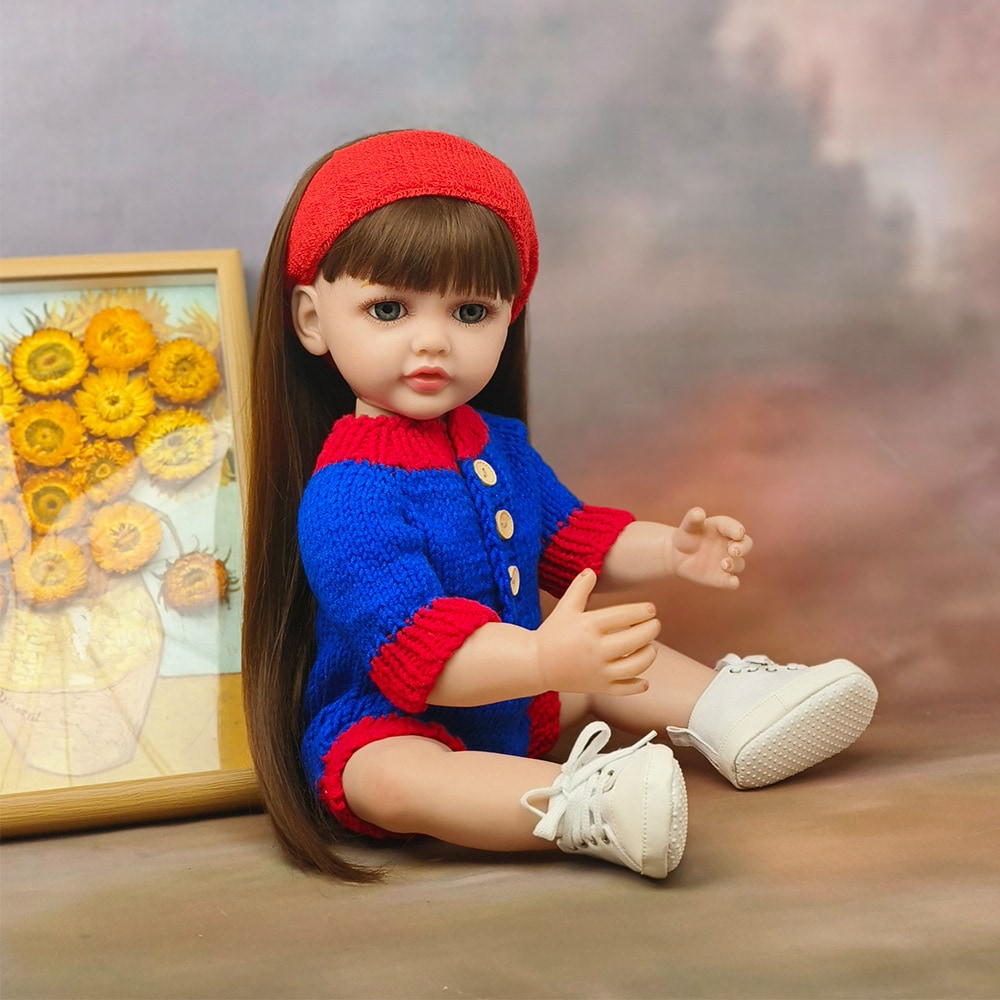 リボーンドールシミュレーションベビーベビーおもちゃは人形人形に同行するために水に入ることができます