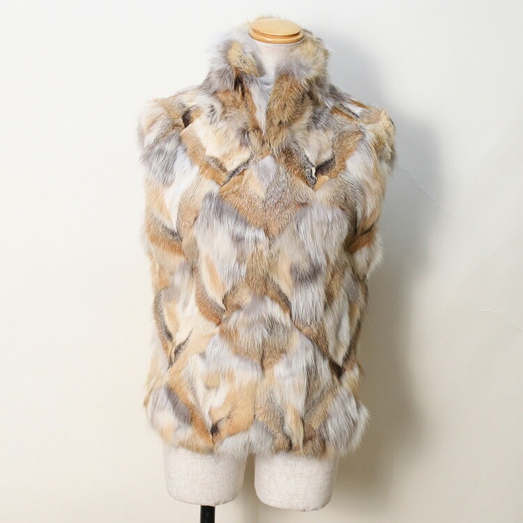 レッドフォックス ファー ベスト ナチュラルカラー 送料無料 レディース ギフト プレゼント 30,225円