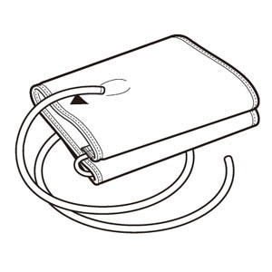 他サイト： オムロン HEM-CR24 血圧計用 腕帯 標準 HEM-CUFF-R24GYの商品画像