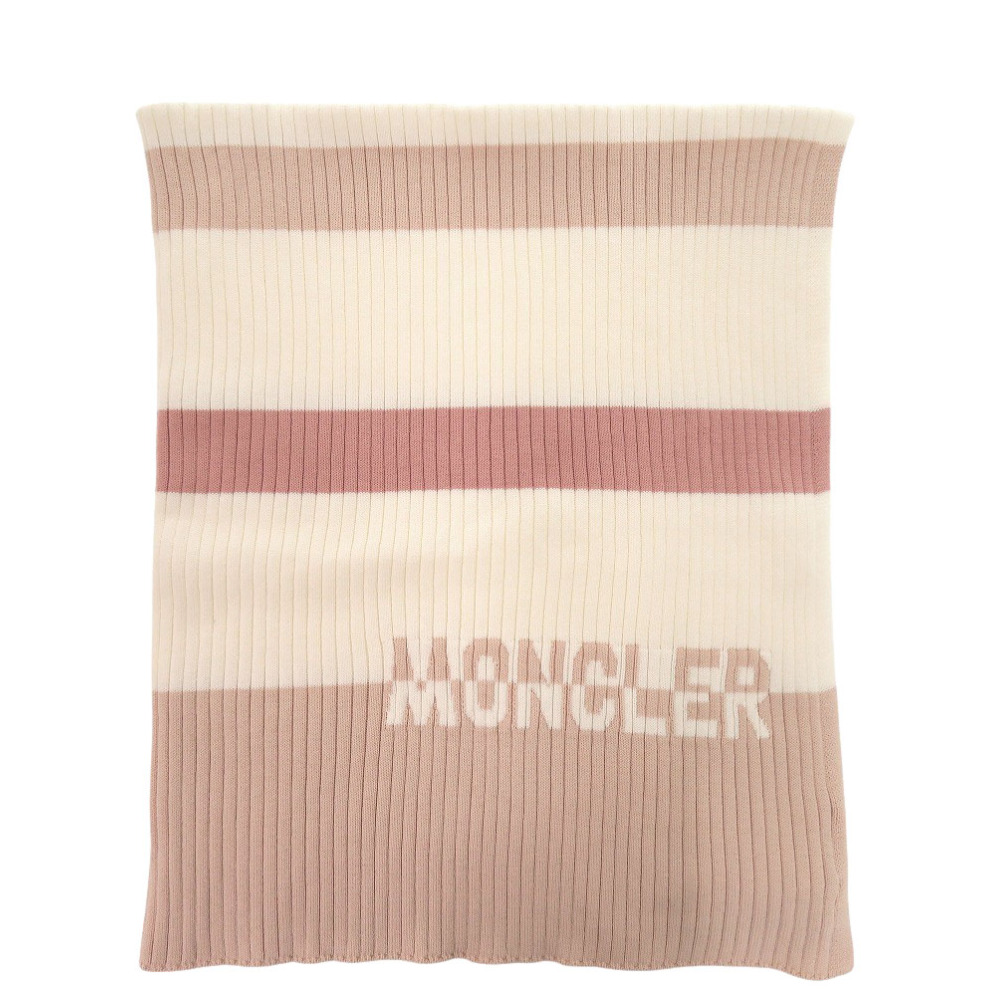 新品同様 ブランケット ボーダー COPERTA TRICOT H19519E00002 M1588 その他ファッション雑貨 コットン ピンク 1249【中古】 レディース