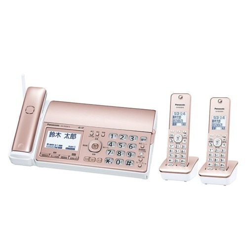 【KX-PD550DW-N】KXPD550DW-N　デジタル　コードレス　普通紙ファクス（子機2台付き） ピンクゴールド