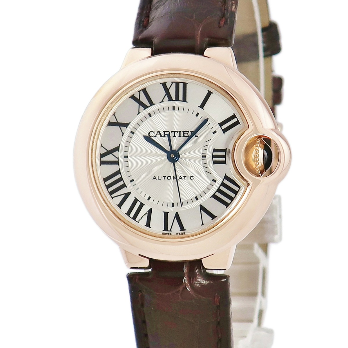 バロンブルー ドゥ カルティエ W6920097 自動巻き レディース K18PG無垢 ローマン 3年保証