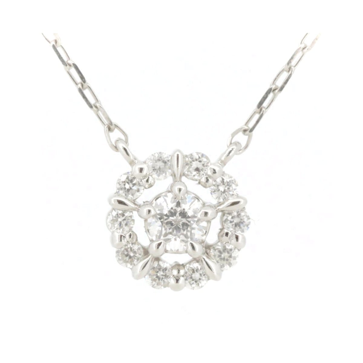 ウィッシュアポンスターリバーシブルネックレス 0.08ct 0.09ct Pt850(プラチナ)/Pt950(プラチナ)