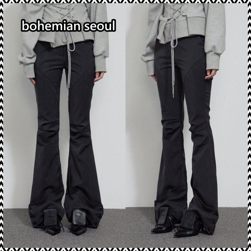 bohemian seoul LEG LINE BOOTCUT PANTS