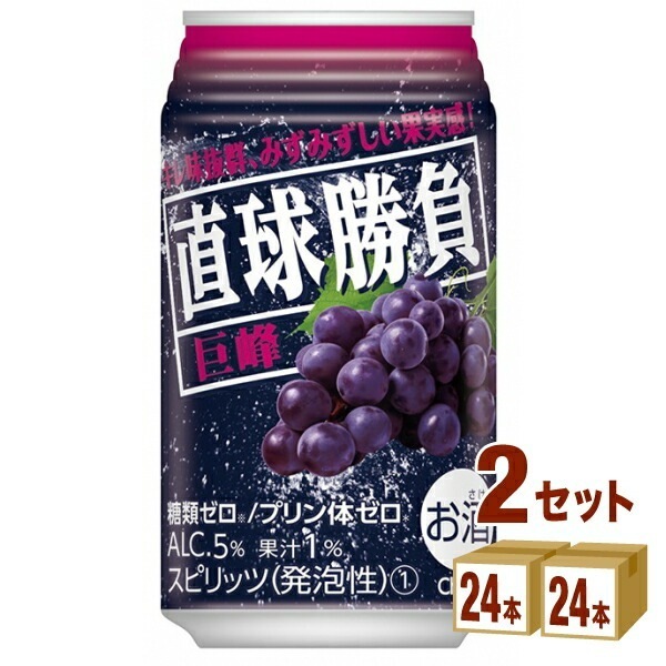 合同酒精 直球勝負 巨峰 350ml 2ケース (48本)