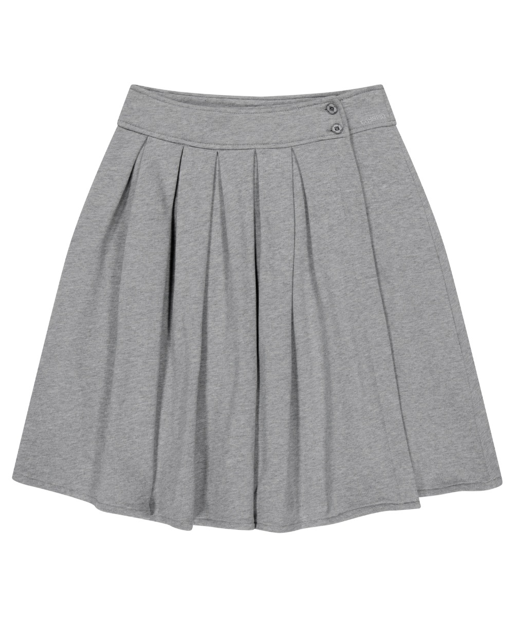 【COYSEIO】 25FW COZY SWEAT WRAP SKIRT : MELANGE GREY