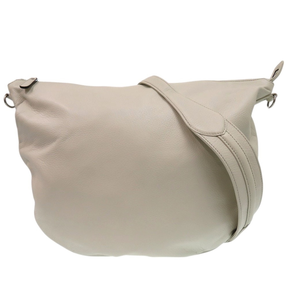 美品 ワンショルダー メッセンジャーバッグ 243308 002123 ショルダーバッグ レザー/レザー アイボリー 0960【中古】 レディース