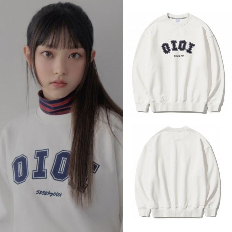 [ニュージーンズ / New Jeans ヘリン / HAERIN 着用] SIGNATURE SWEATSHIRTS [WHITE]