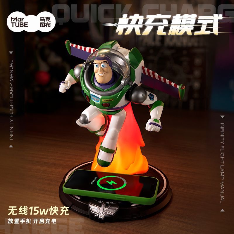 マク図布巴斯光年無線充潮プレイ置物灯玩具総動員誕生日プレゼント男子の娘