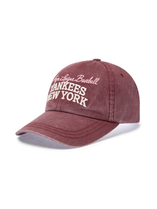 【MLB】 VINTAGE COLOR WASHING UNSTRUCTURED BALL CAP NY D.WINE キャップ 正規品