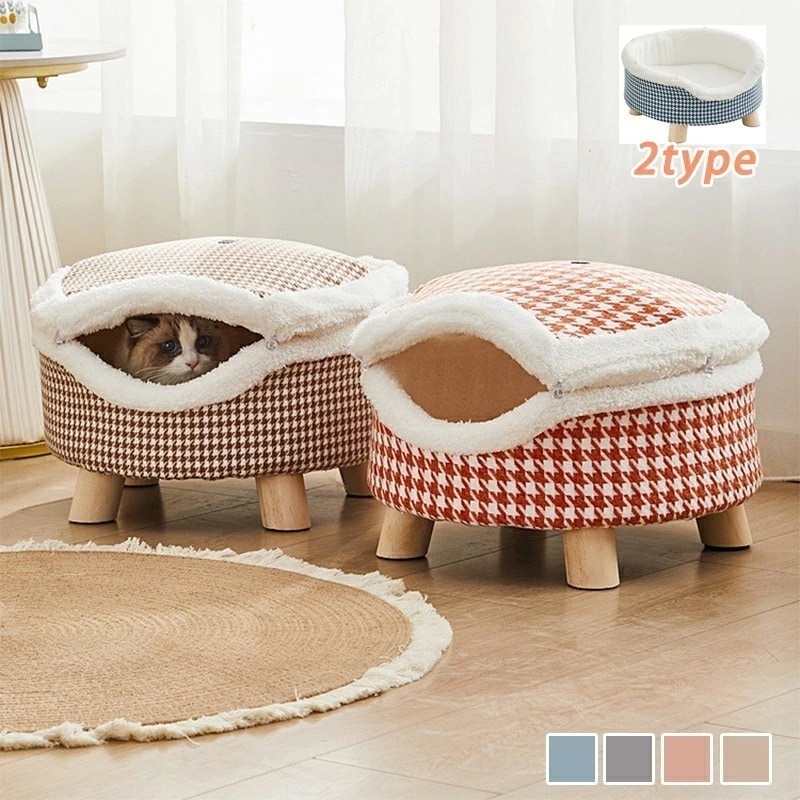 【赤字覚悟 最安挑戦】猫ハウス 防寒 暖かい ぬくぬく 可愛い猫ベッド 猫用寝床 防寒猫ハウス 猫用テント 銅鑼焼き猫 四季対応 温かい寝床 冬猫ベッド 小型犬用ベッド 猫用キャットハウス 犬猫兼用