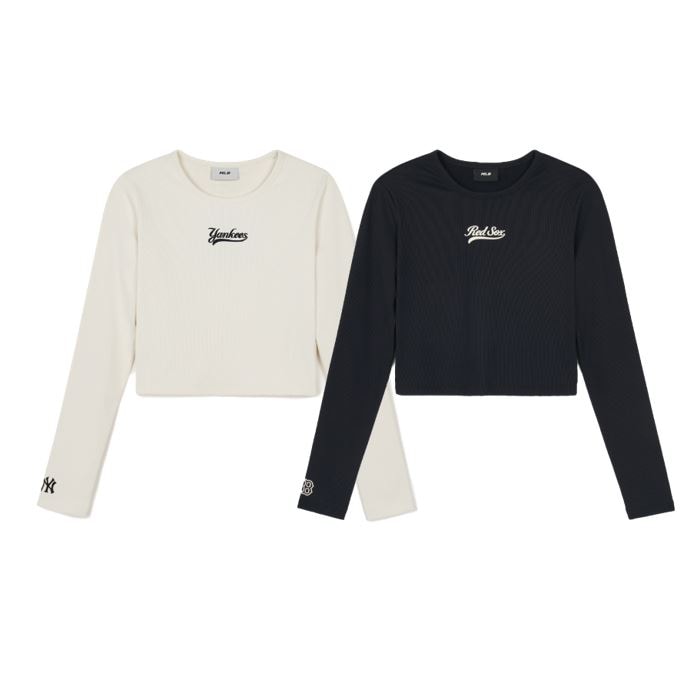 Varsity Cursive Slim Crop T-shirt