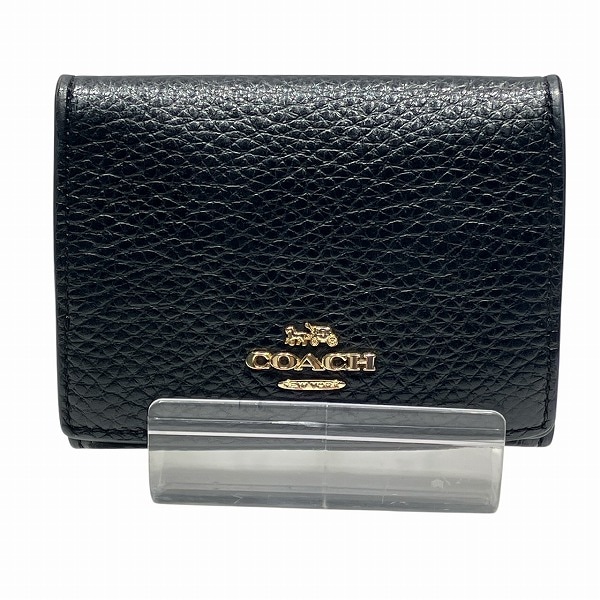 コーチ COACH 88666 レザー 3つ折り財布 ユニセックス 【中古】