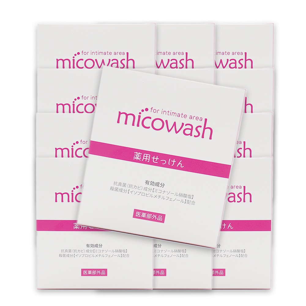 デリケートゾーン 石けん 薬用 ソープ 消臭 殺菌 かゆみ ミコウォッシュ 100g 12個セット