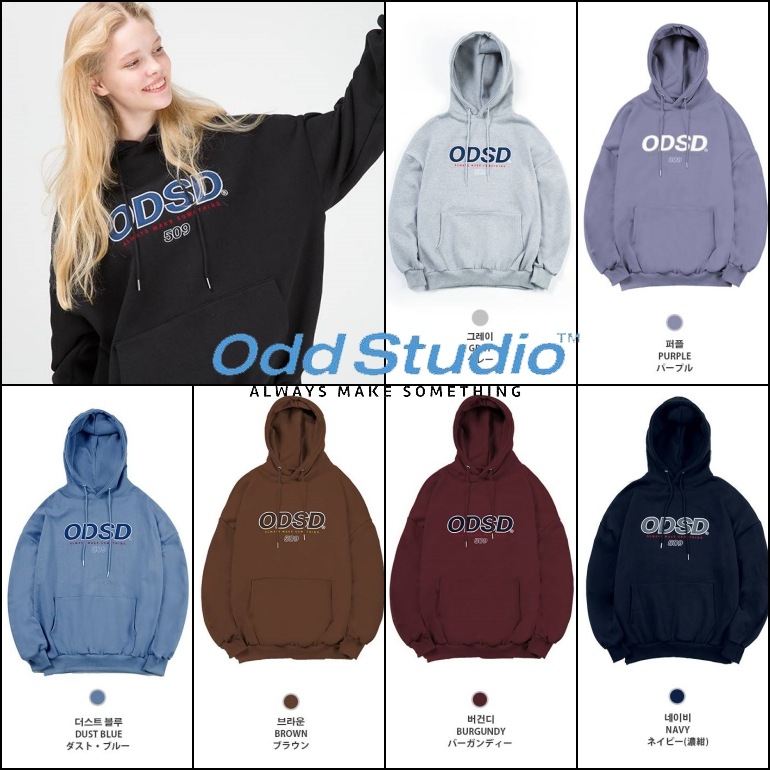 オッドスタジオ ブルーパーカー ☆LIMITED【ODD STUDIO】ODSD LOGO HOODIE / オッドスタジオ