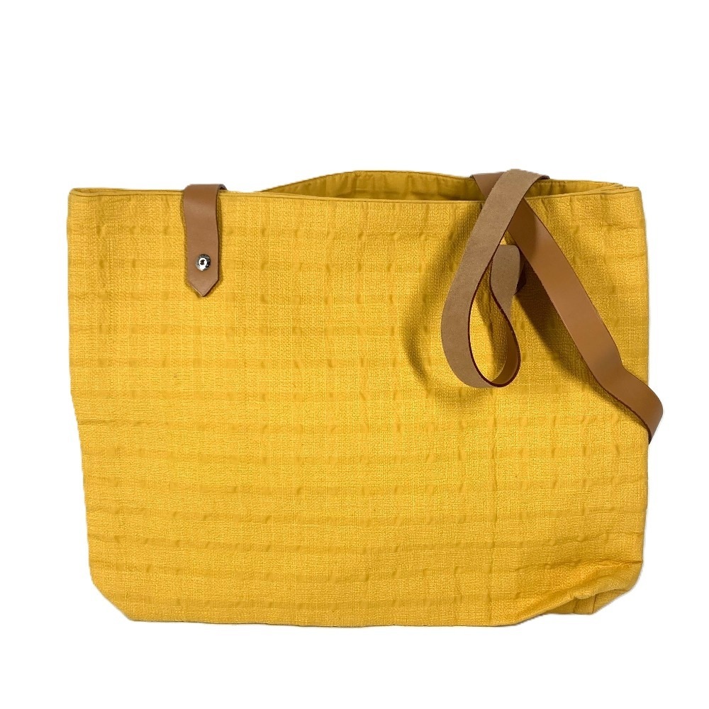 ショルダーバッグ アメダバカバドゥポッシュ カバン 肩掛け トートバッグ キャンバス/レザー イエロー