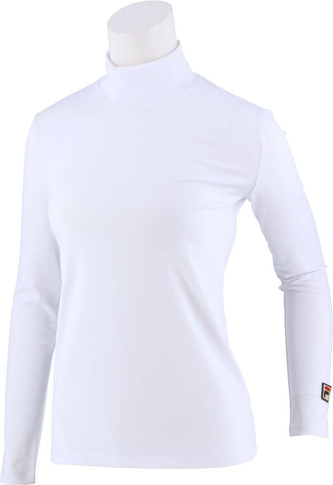FILA(フィラ) FIL-VL8025-01-S レディース ハイネックロングスリーブシャツ（ホワイト・サイズ：S） FILVL802501S