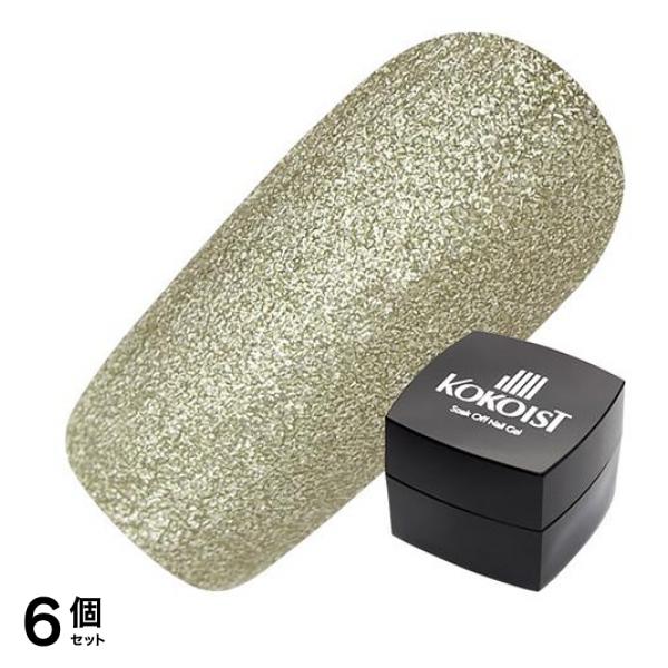 KOKOIST(ココイスト) エクセルライン ソークオフカラージェル E-52 シルバーマイクログリッター 2.5g 6個セット