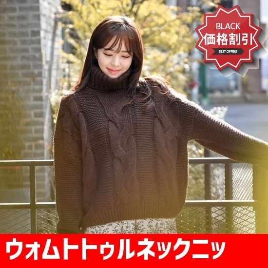 ウォムトトゥルネックニット ニット/セーター/タートルネック/ポーラーニット/韓国ファッション