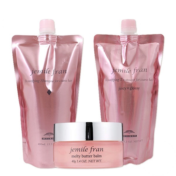 シャンプー 400mL + トリートメント 400g 詰め替え + メルティバターバーム 40g