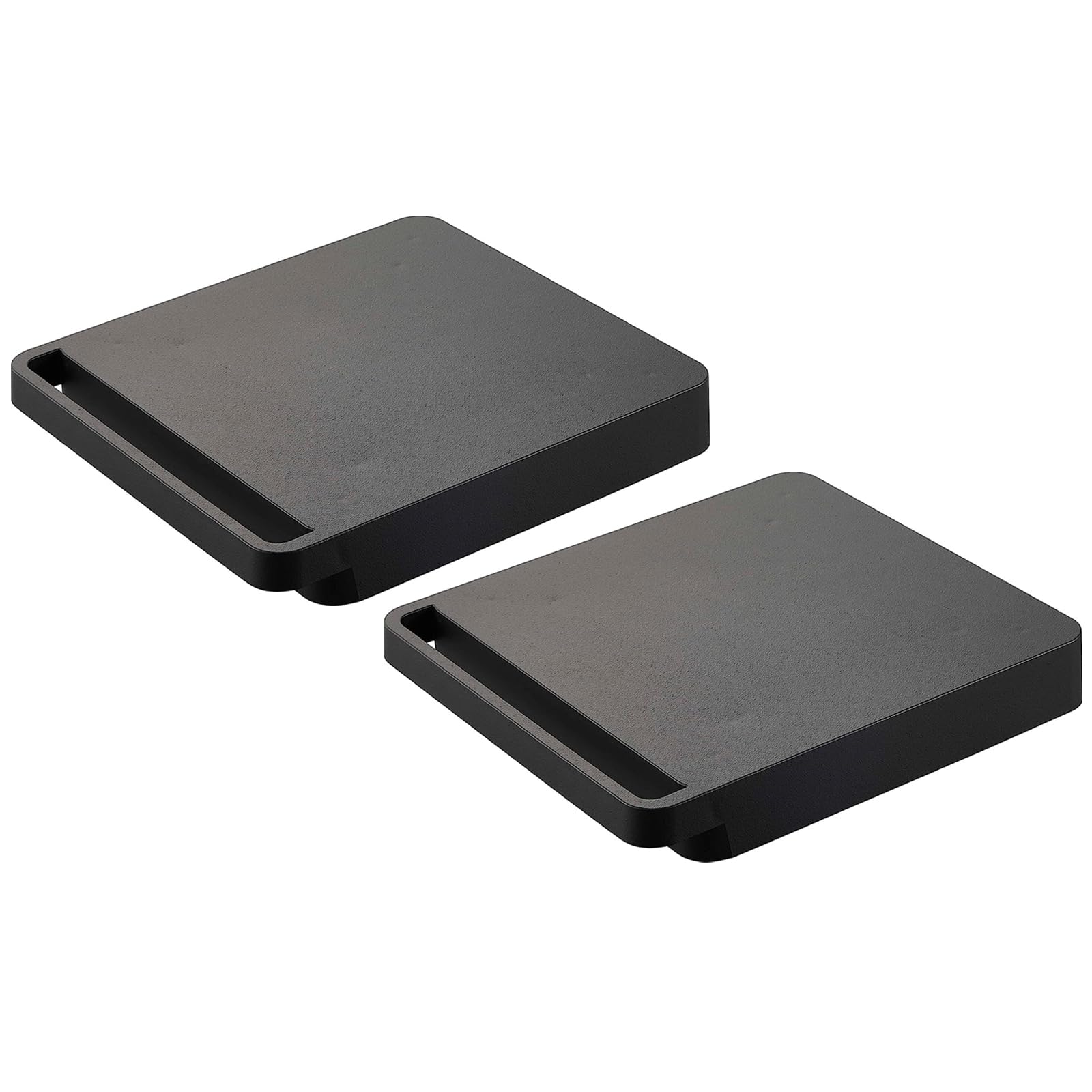 自立する台車 正方形 キャスター付き 【2個セット】 tower 平台車 小型 ブラック 5456×2