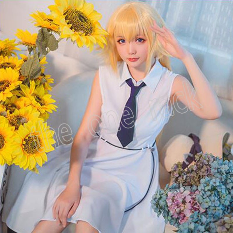 Fate/Grand Order FGO 風 白 黒ジャンヌダルク オルタ コスプレ衣装 ワンピー