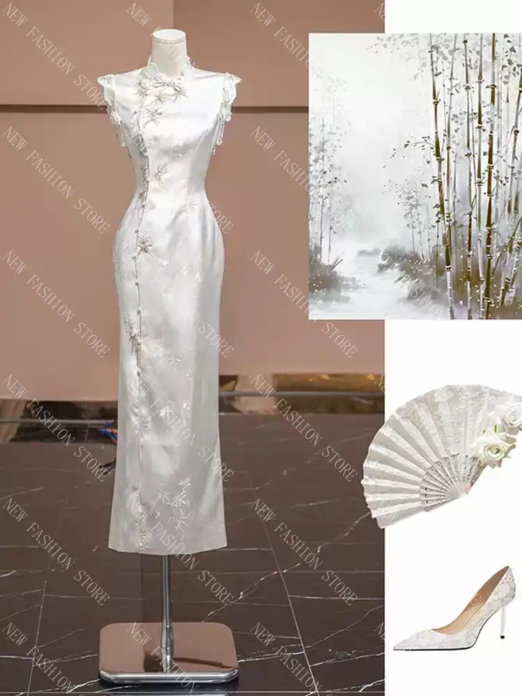 新中式チャイナドレス新式ウェディングドレス-23