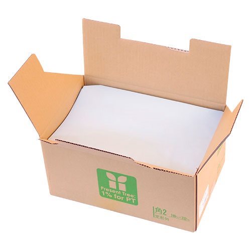 （まとめ買い）寿堂 カラー上質封筒 角2 サイド貼り シール付 500枚入 水色 10557 3