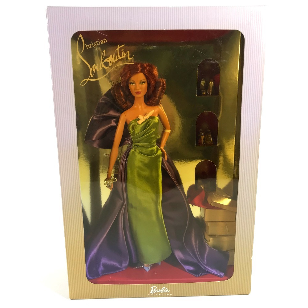 オブジェ 人形 フィギュア バービー Barbie コラボ インテリア ぬいぐるみ プラスチック グリーン