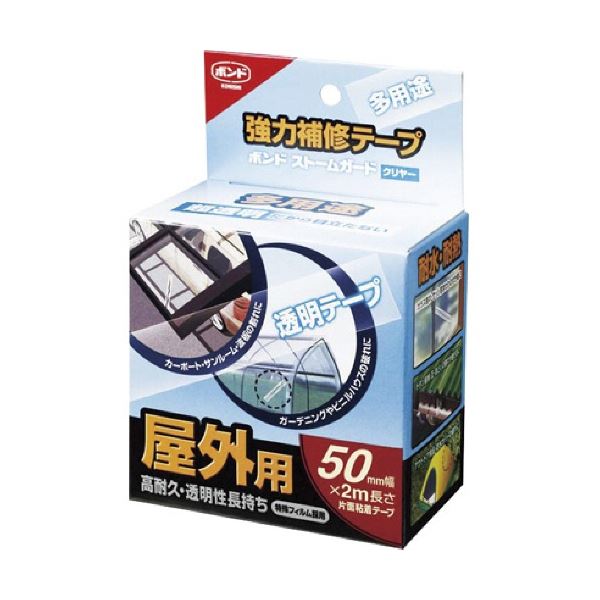 (まとめ) コニシ ストームガード クリヤー(50mm×2m) 04929 1巻 (×5セット)