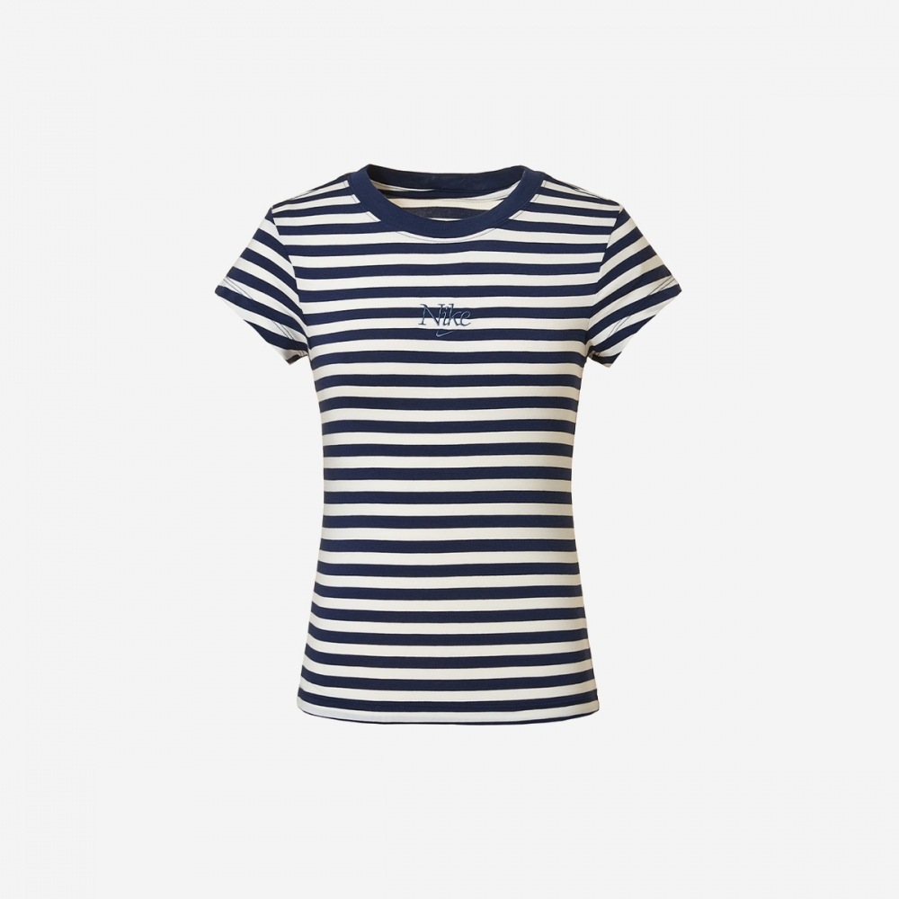 ナイキ レディース ベビー グラフィック Tシャツ ダークブルー IH8475-410