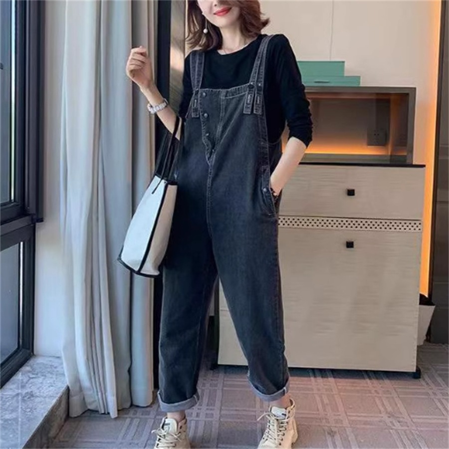 パンツ ボトム デニムパンツ オーバーオール サロペット ロング ミモレ ポケット デニム ブルーデニム かわいい 大人可愛い 大人女子 綺麗 シンプル カジュアル 大人 おしゃれ 5,442円