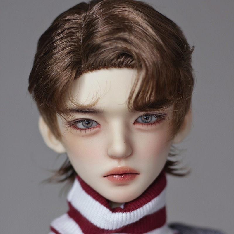 1/3 1/4 BJD ドールウィッグ ウルフスタイル ショート SD/小顔SD/MSDサイズ球体関節人形用短髪 ゴールドブラウン