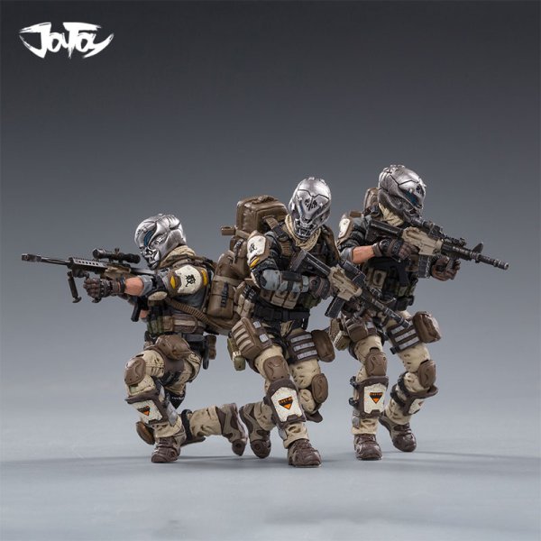 JOYTOY 砂漠ドクロ野戦三人組 DESERT SKULL FIELD SQUAD 1/18 アクションフィギュア