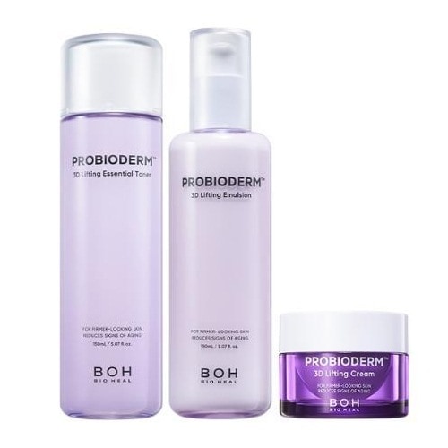 プロバイオダーム3Dリフティング スキンケア 3種セット ( エッセンシャルトナー 150ml + エマルジョン 150ml + クリーム15ml)