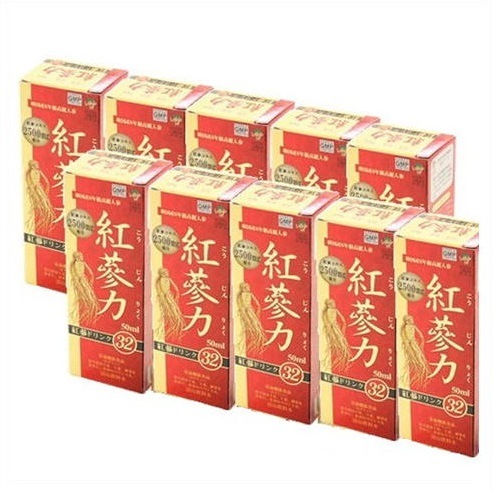 ［まとめ販売］紅蔘　 紅蔘ドリンク32　50ml 10個