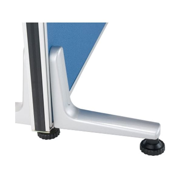 (まとめ) ローパーティション用安定脚（片面） Z-A001 1個 (×10セット)