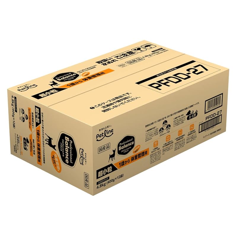 プロフェッショナル・バランス 超小粒 1歳から 体重管理用 4.8kg（400g×12袋） 6,364円