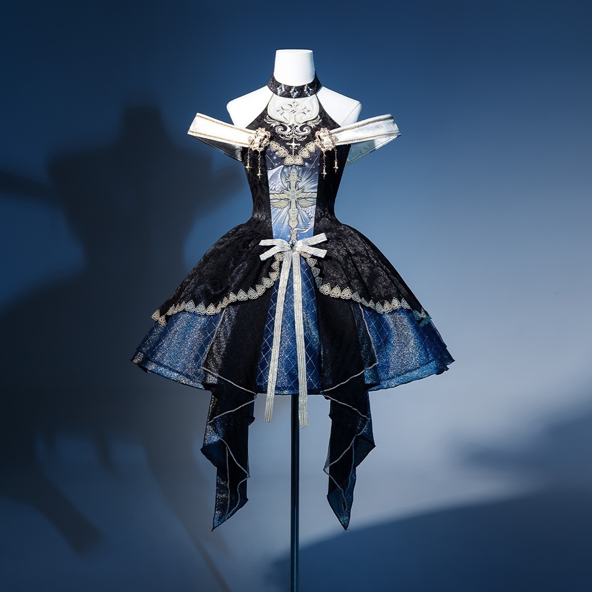 正規品デザイン宇宙十字lolitaダークゴシック首掛けショルダーワンピースロリータ 8,853円