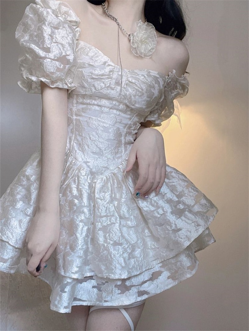 パーティードレスドレス 夏 韓国ファッション 新作 かわいい 着痩せ ワンピース 百掛け女装コスプレドレス