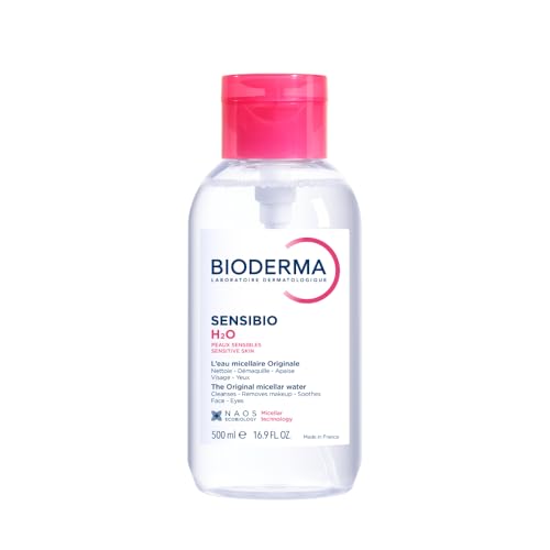 【正規品】ビオデルマ（Bioderma）サンシビオ エイチツーオー D（H2O） 片手プッシュポンプ 500mL 敏感肌用 クレンジング水（大容