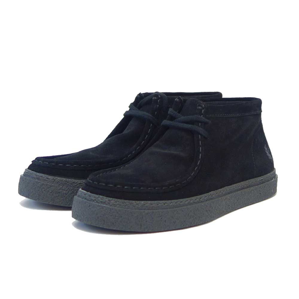 B 4351 102(ユニセックス)Dawson Mid Suede カラー:ブラック 天然皮革 ミッドカット ブーツ ポルトガル製 「靴」