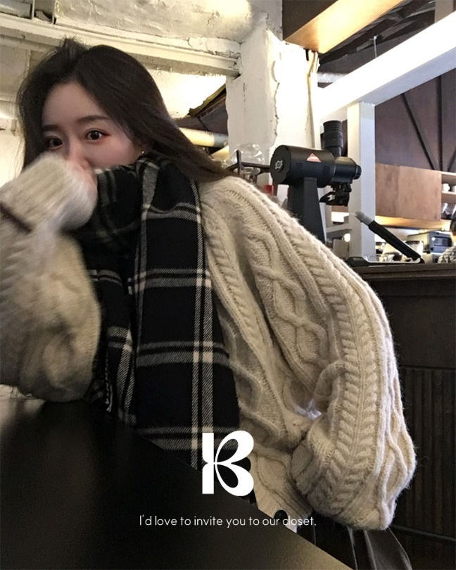 サンドカラー厚手カーディガン cd1279