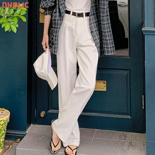 [メガ割りSALE]コットンハイウエストベーシックロングパンツ