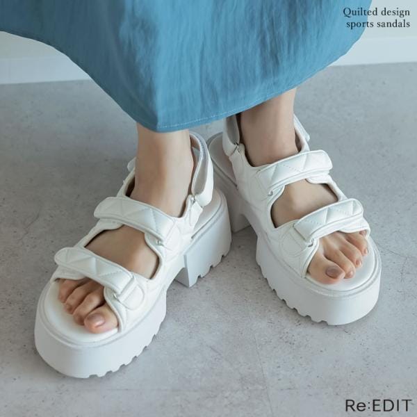 キルティングデザインスポーツサンダル 5,699円