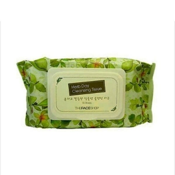 ザ·フェイスショップ ハーブデー クレンジングティッシュ 70枚x6個 YR 6,155円