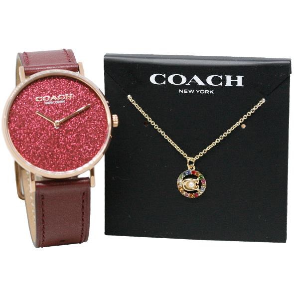 Qoo10] Coach COH 腕時計 ネックレス セット 14