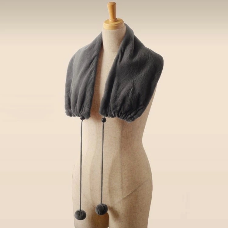 ファーマフラーシェアードミンクマフラー